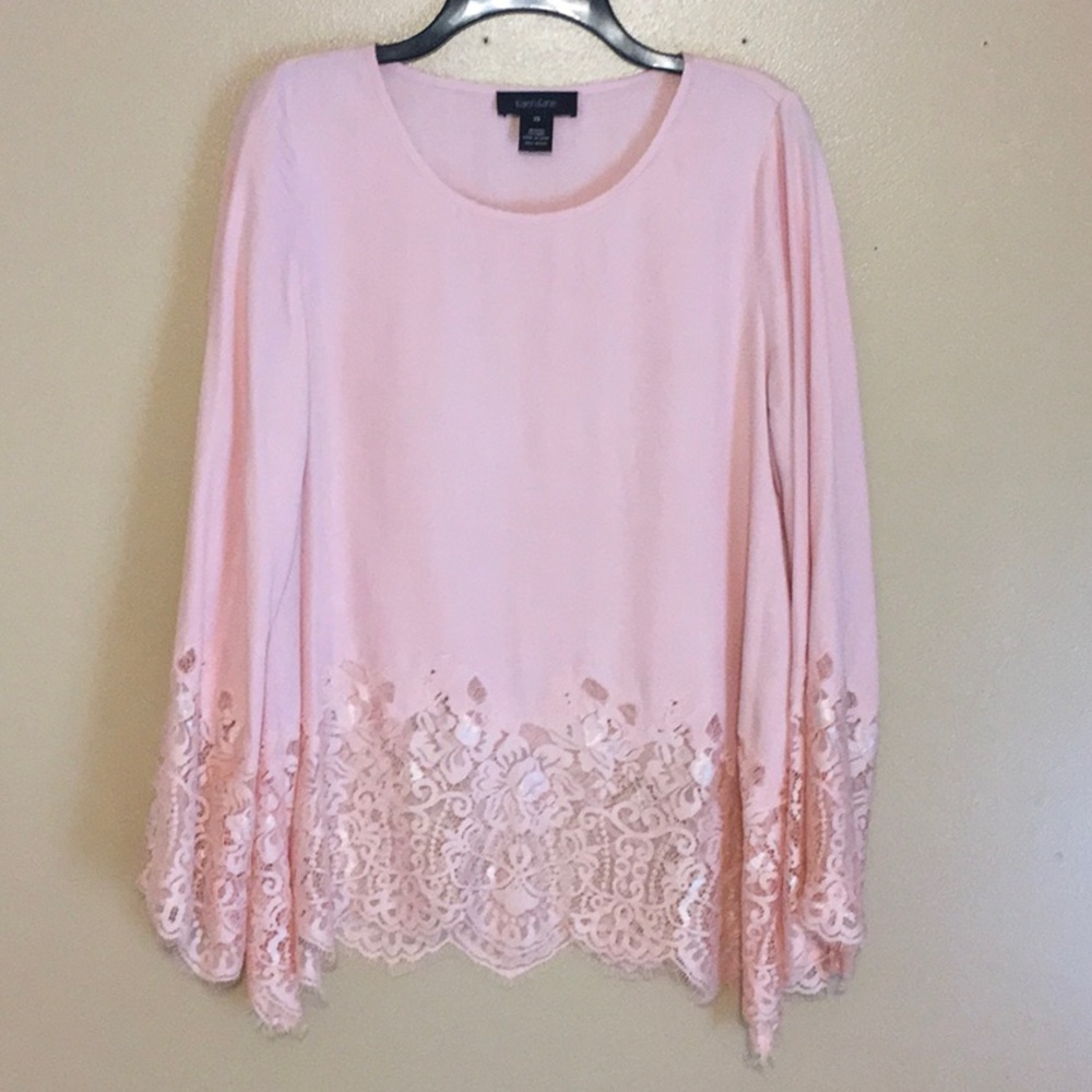 Karen Kane pink blouse